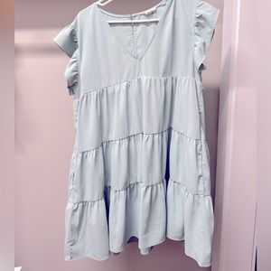 Beautiful sage green dress from local boutique